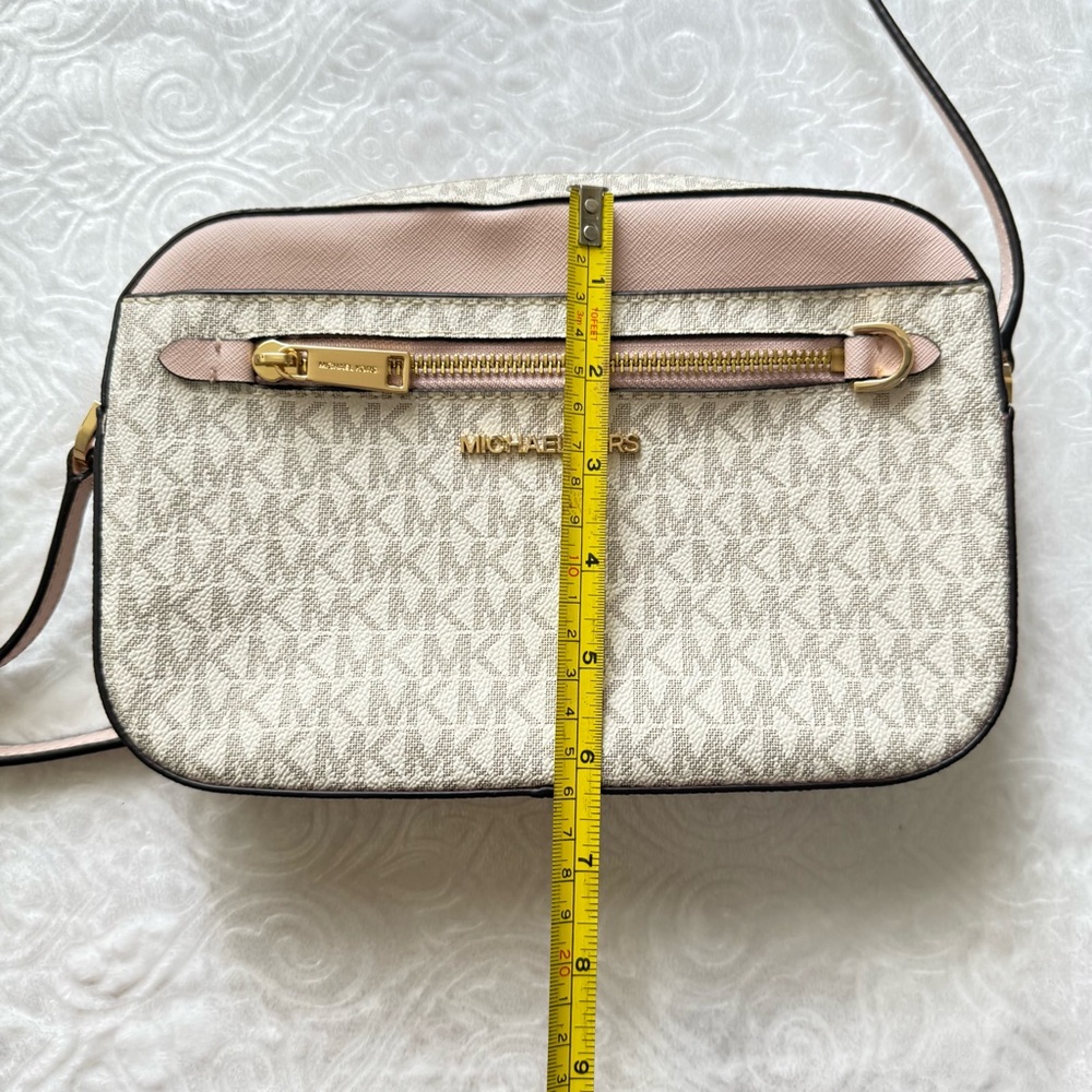 Michael Kors Jet Set Crossbody Logo Vanilla Pink - Picture 10 of 12